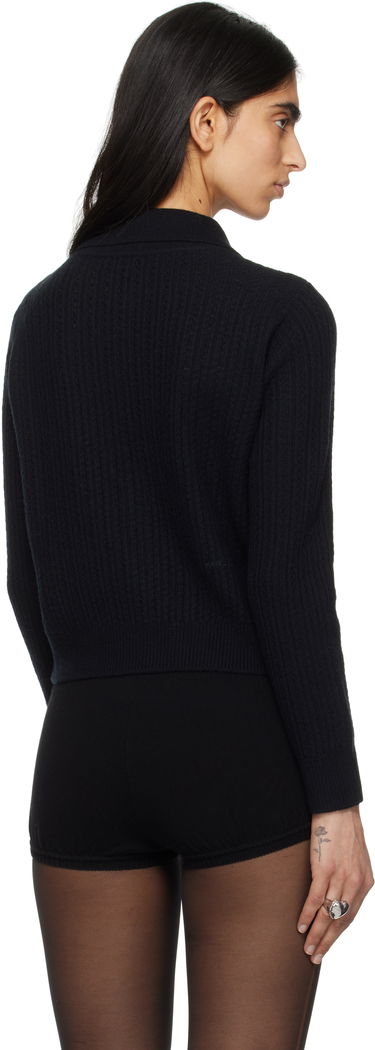 Sveter Marc Jacobs Marc Jacobs Cable Knit Charm Cardigan Čierna | 2S5RTP005K04, 2