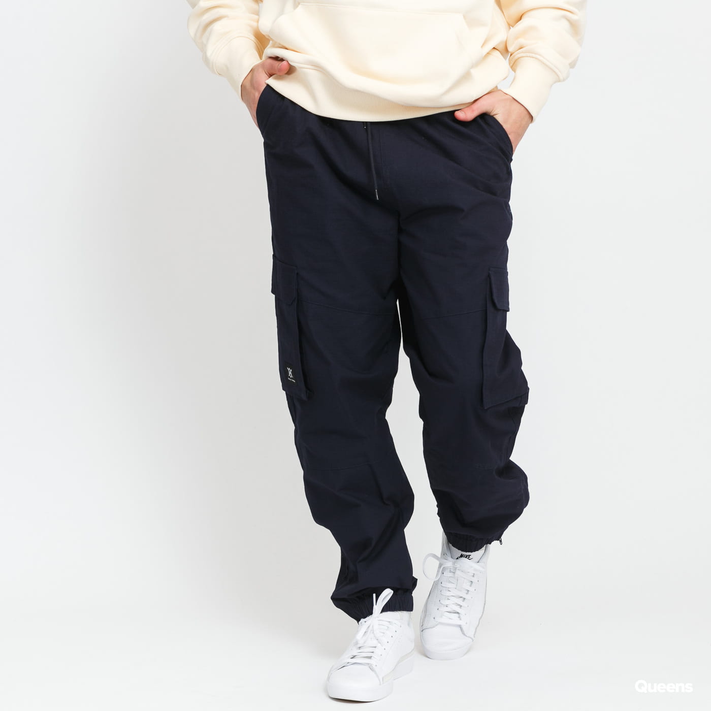 Nohavice a džínsy DAILY PAPER Mashun Pants Navy | 2211195, 0