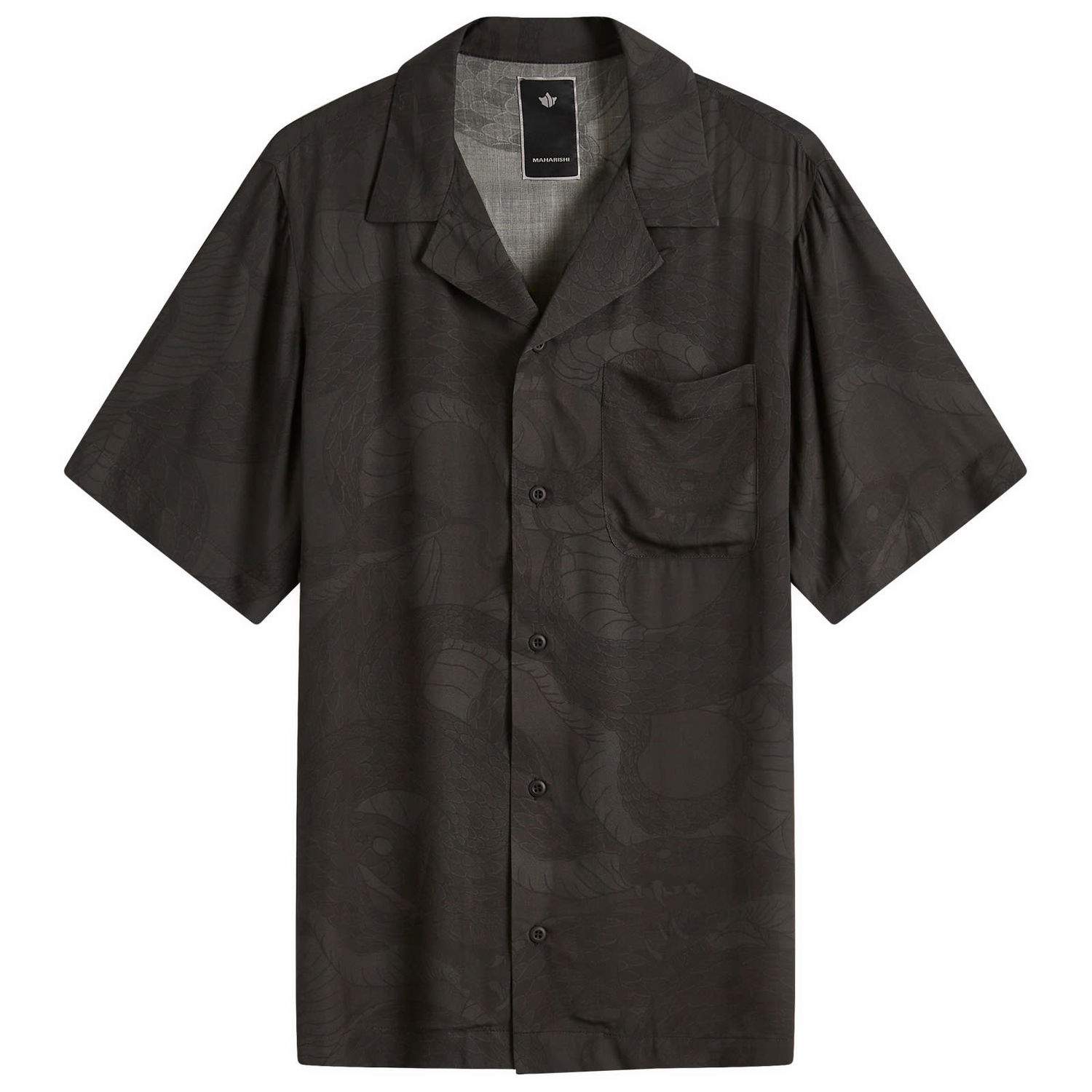 Košeľa Maharishi Maharishi Snakeskin Vacation Shirt, Size Large Čierna | 1480-BLK, 0