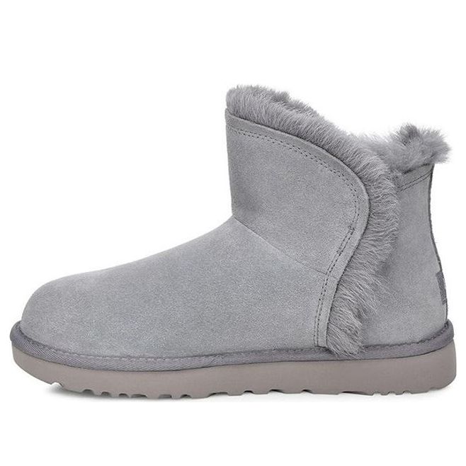 Tenisky a topánky UGG Classic Mini Fluff High-Low Boots Šedá | 1103745-GYS