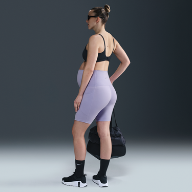 Podprsenka Nike One Maternity High-Waisted Pocket Bike Shorts 8" (M) Fialová | FN3247-533, 2