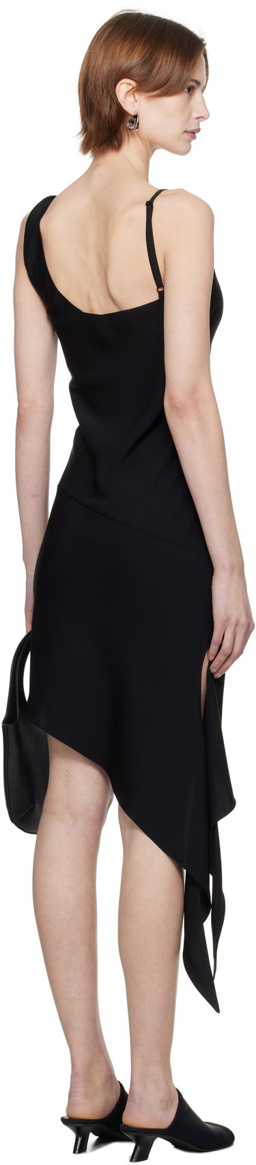 Šaty Courrèges Courrèges Scarf Midi Dress Čierna | 125CRO538PL0147, 2