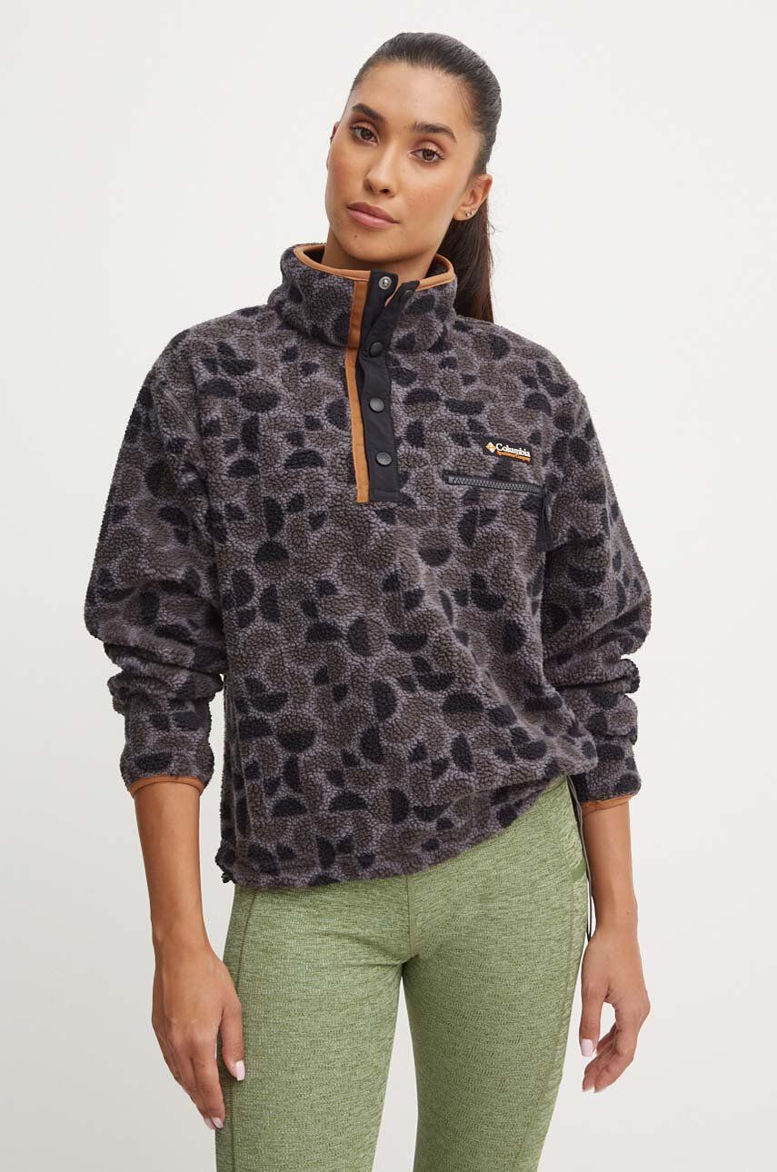 Mikina Columbia Sweatshirt Animal Print Čierna | 2098501, 0