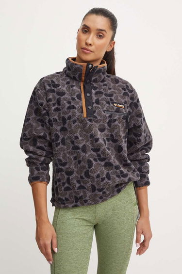 Mikina Columbia Sweatshirt Animal Print Čierna | 2098501, 0
