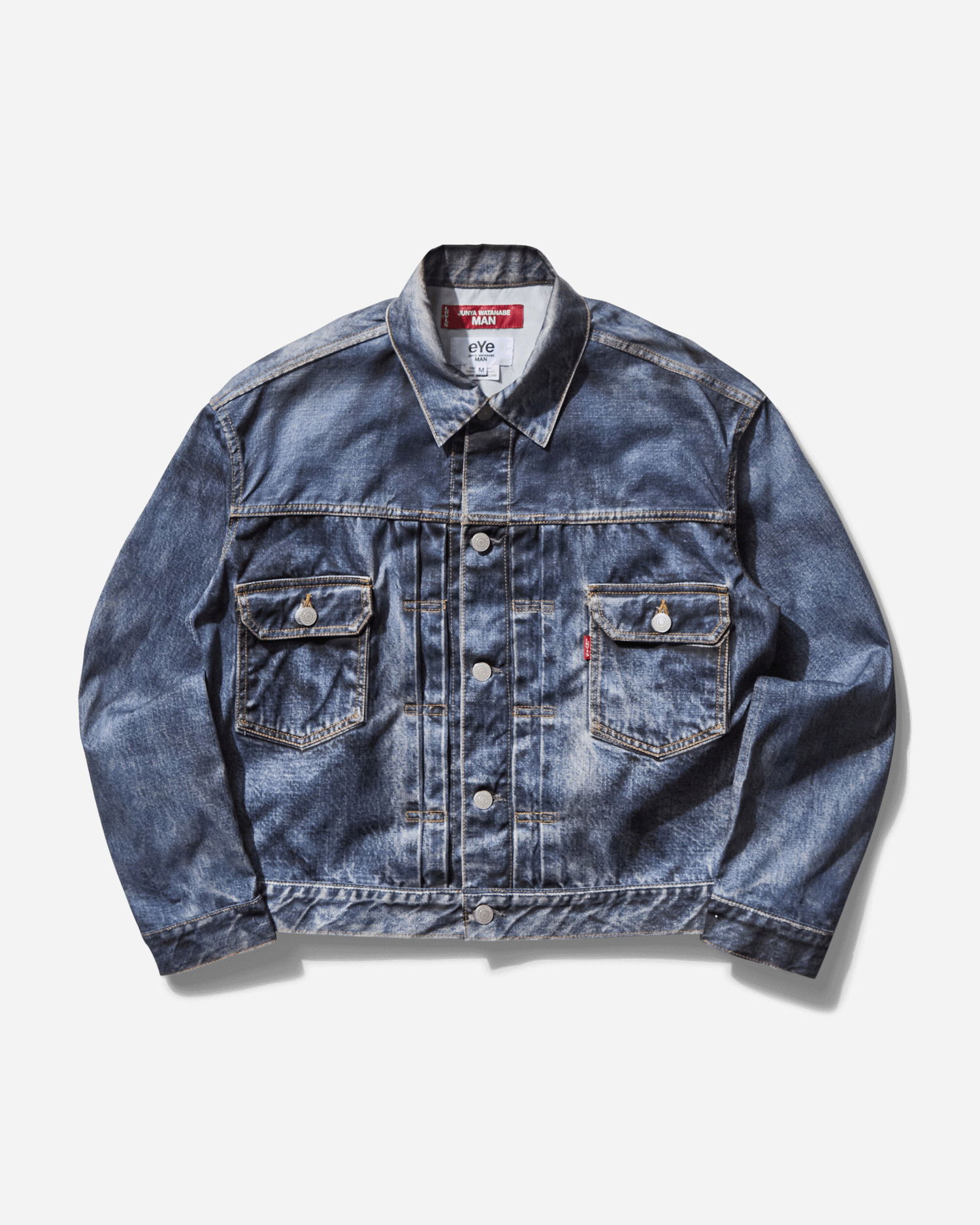 Bunda Junya Watanabe BerBerJin Inkjet Printed Denim Jacket Modrá | WO-J910-100 001, 0