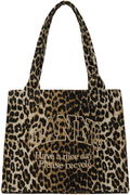 Leopard Canvas Tote Bag