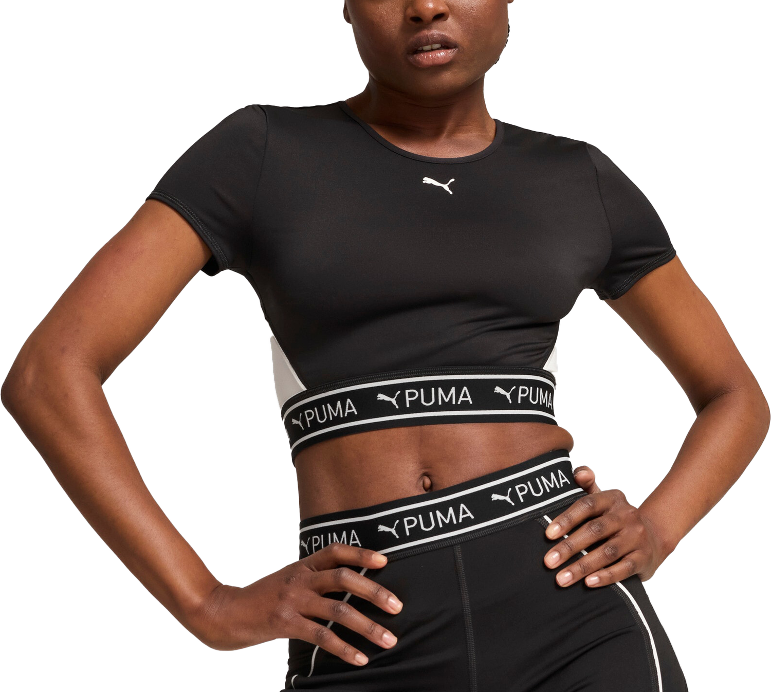 Crop Top Puma Puma Strong Baby Short Sleeve Crop Top Čierna | 525878-51, 0