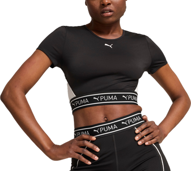 Crop Top Puma Puma Strong Baby Short Sleeve Crop Top Čierna | 525878-51, 0