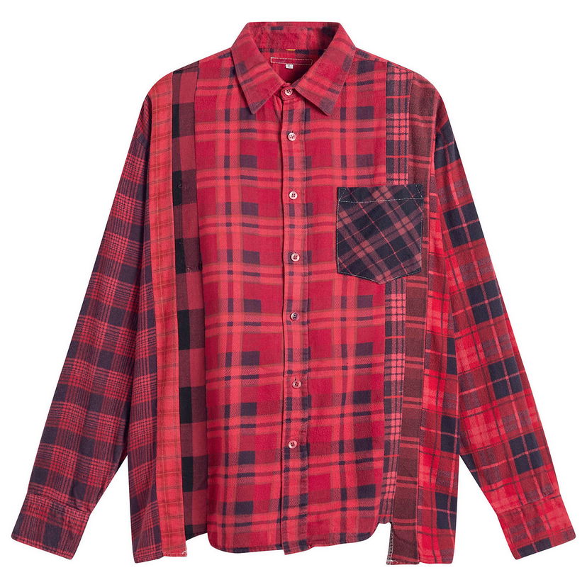 Košeľa Needles 7 Cuts Over Dyed Flannel Shirt Rôznofarebný | RW394-A