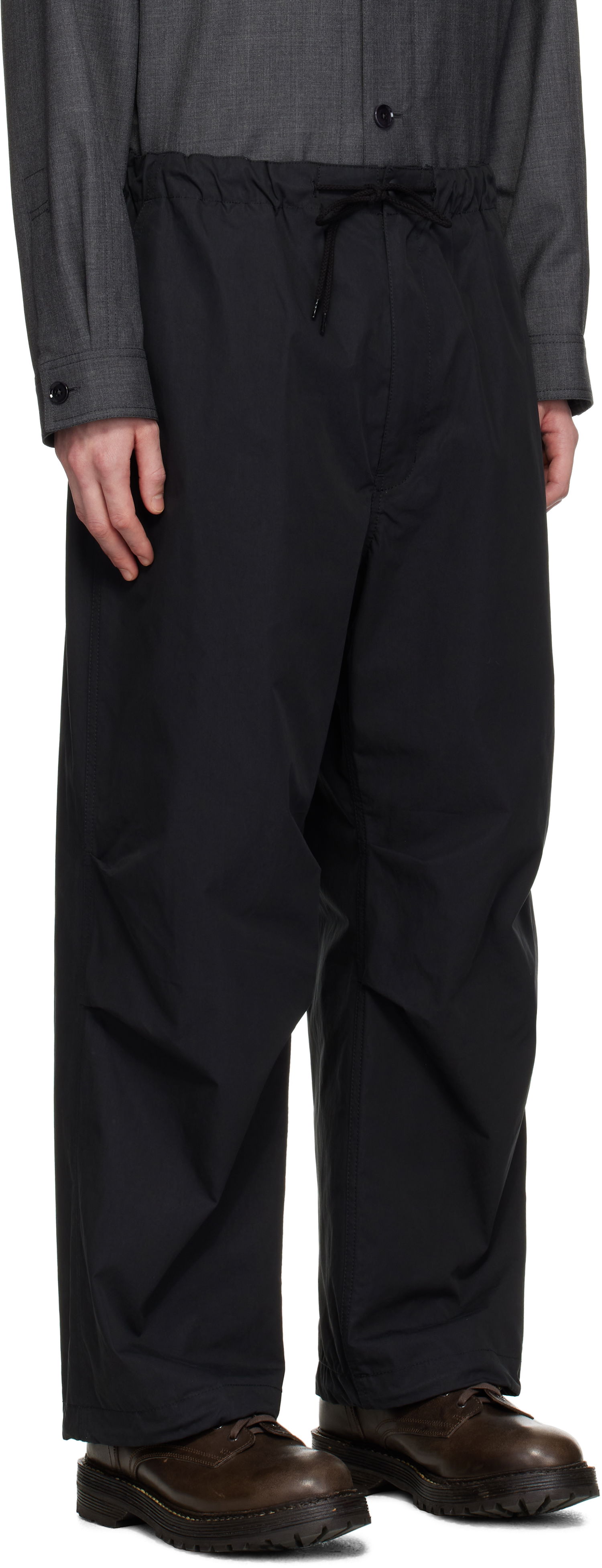 Nohavice Comme des Garçons Homme Weather Trousers Čierna | HO-P021-051, 1