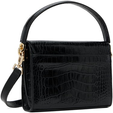 Kabelka Anine Bing Mini Colette Croc-Effect Leather Shoulder Bag Čierna | A-13-2119-000, 2