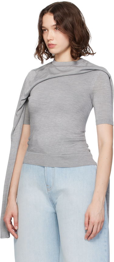 Tričko Acne Studios Acne Studios Layered T-Shirt Šedá | A60569-, 3