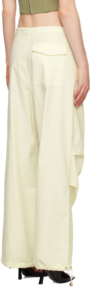 Cargo nohavice Dion Lee Parachute Trousers with Drawstring Waist Béžová | C2100R23, 2