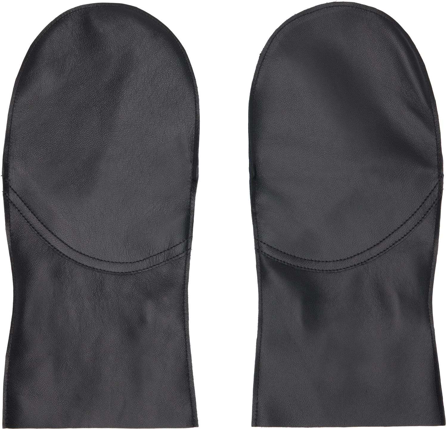 Rukavice sage NATION SAGE NATION Leather Mittens Čierna | S143 MITTENS LEATHER BLACK, 0