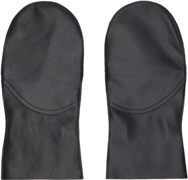 Rukavice sage NATION SAGE NATION Leather Mittens Čierna | S143 MITTENS LEATHER BLACK, 0