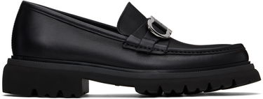 Tenisky a topánky FERRAGAMO Salvatore Ferragamo Gancini Ornament Lug Sole Loafers Čierna | 773850, 0