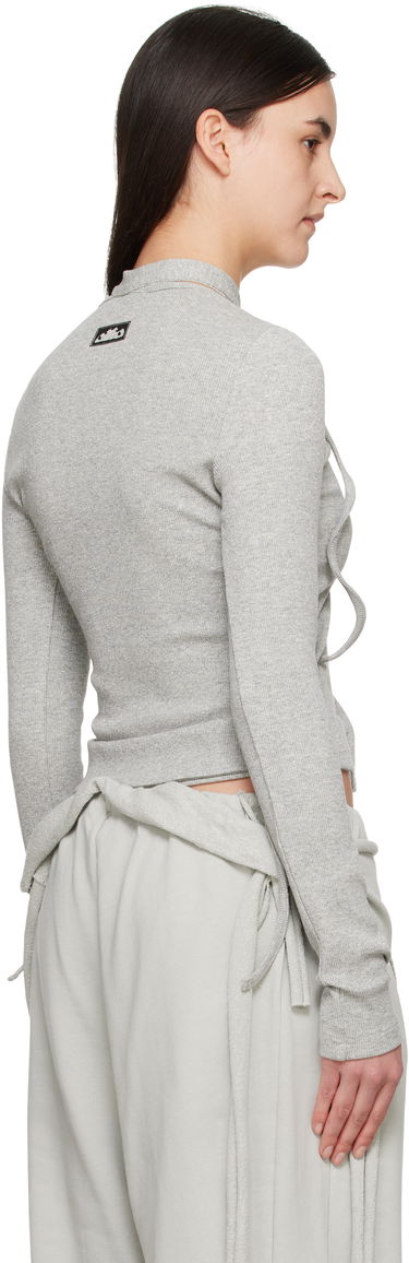 Sveter Ottolinger Ottolinger Double Closure Rib Knit Cardigan Šedá | 10460020402, 2