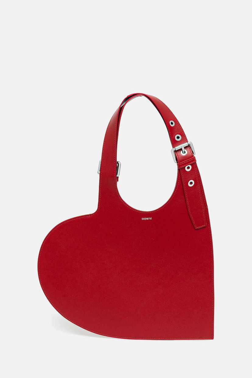 Tote bag Coperni Coperni Belt Heart Tote Bag Červená | COPBA112F6012