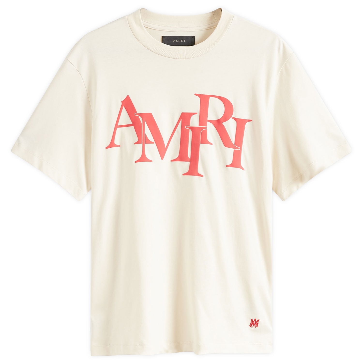 Tričko AMIRI Staggered Logo Béžová | AMJYTE1078-699, 0
