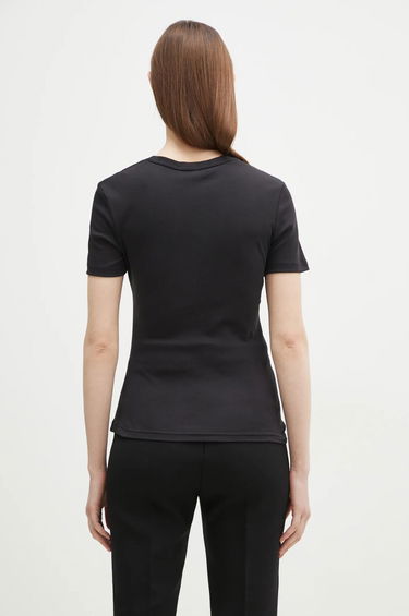 Tričko Samsoe Samsoe Samsoe Samsoe Saevelyn Fitted T-Shirt Čierna | F24400022, 2