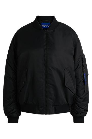 Bomber bunda BOSS HUGO Water-Repellent Bomber Jacket Čierna | 50530502, 0
