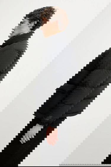 Prešívaná bunda MAISON KITSUNÉ Maison Kitsuné Oversize Quilted Puffer Čierna | PM02230WQ4070, 1