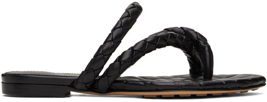 Tenisky a topánky Bottega Veneta Leaf Flat Sandals Čierna | 786913 V3Y50, 0