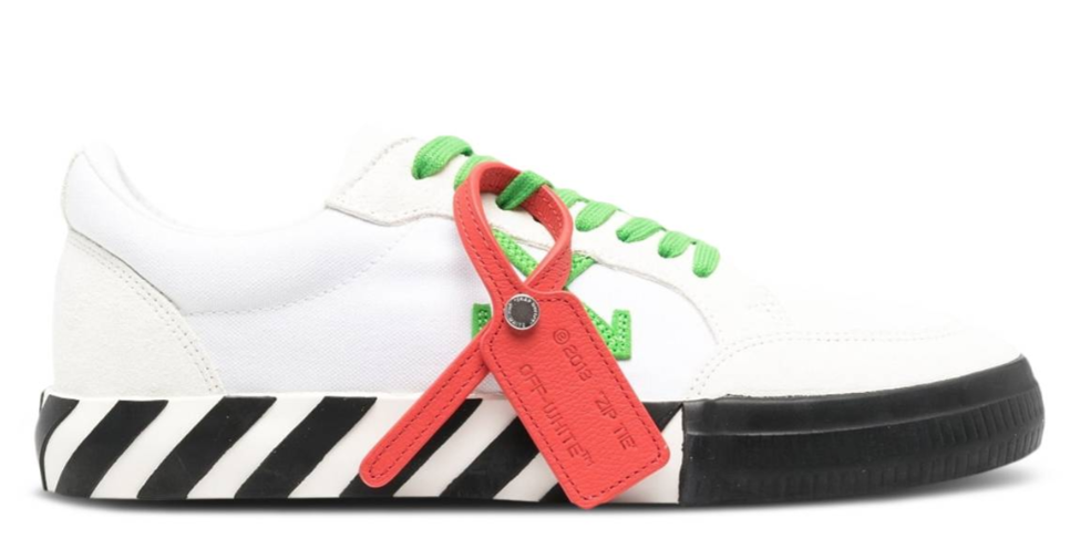 Vulc Sneaker White Lime Green