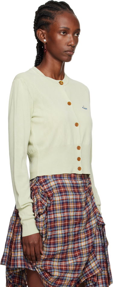 Sveter Vivienne Westwood Vivienne Westwood Bea Cropped Cardigan Zelené | 1803002U-Y003K-, 1