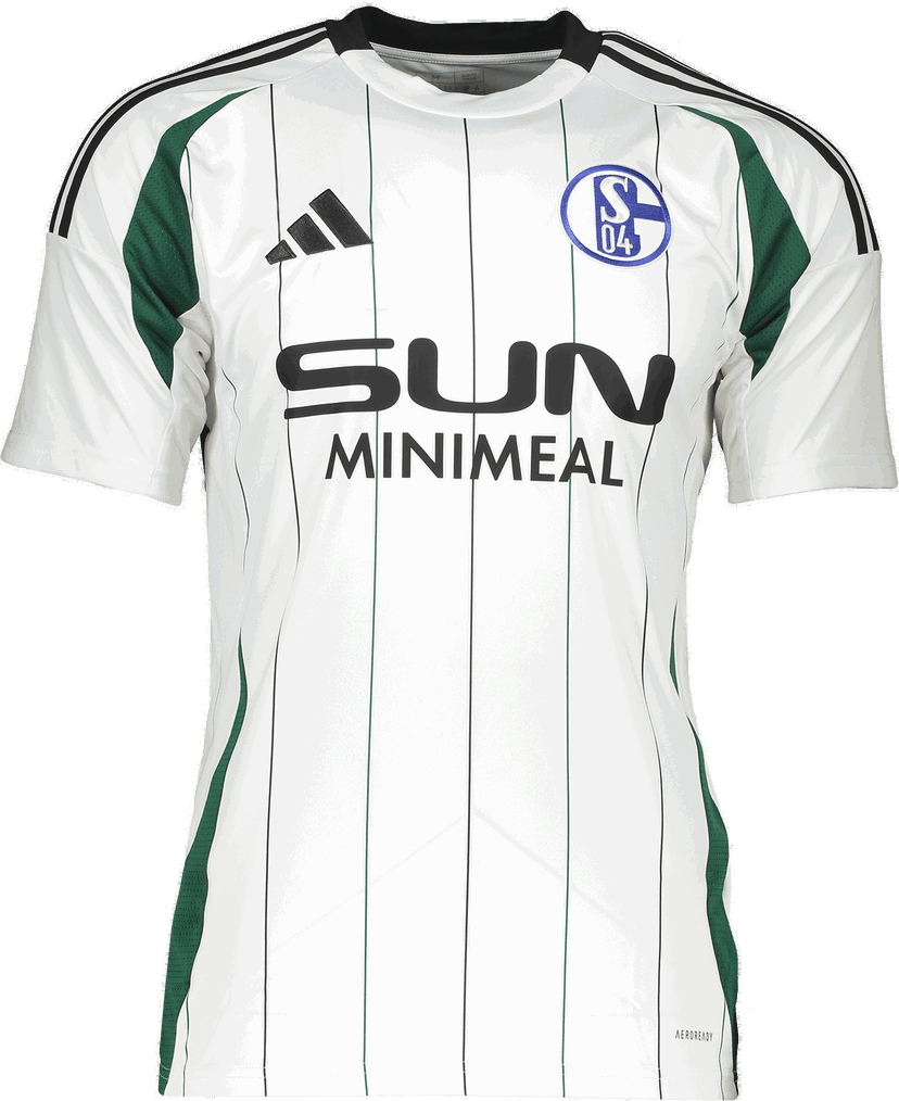 Dres adidas Originals FC Schalke 04 Special Striped Short-Sleeve Jersey 2024/2025 Biela | 5s04ip2189