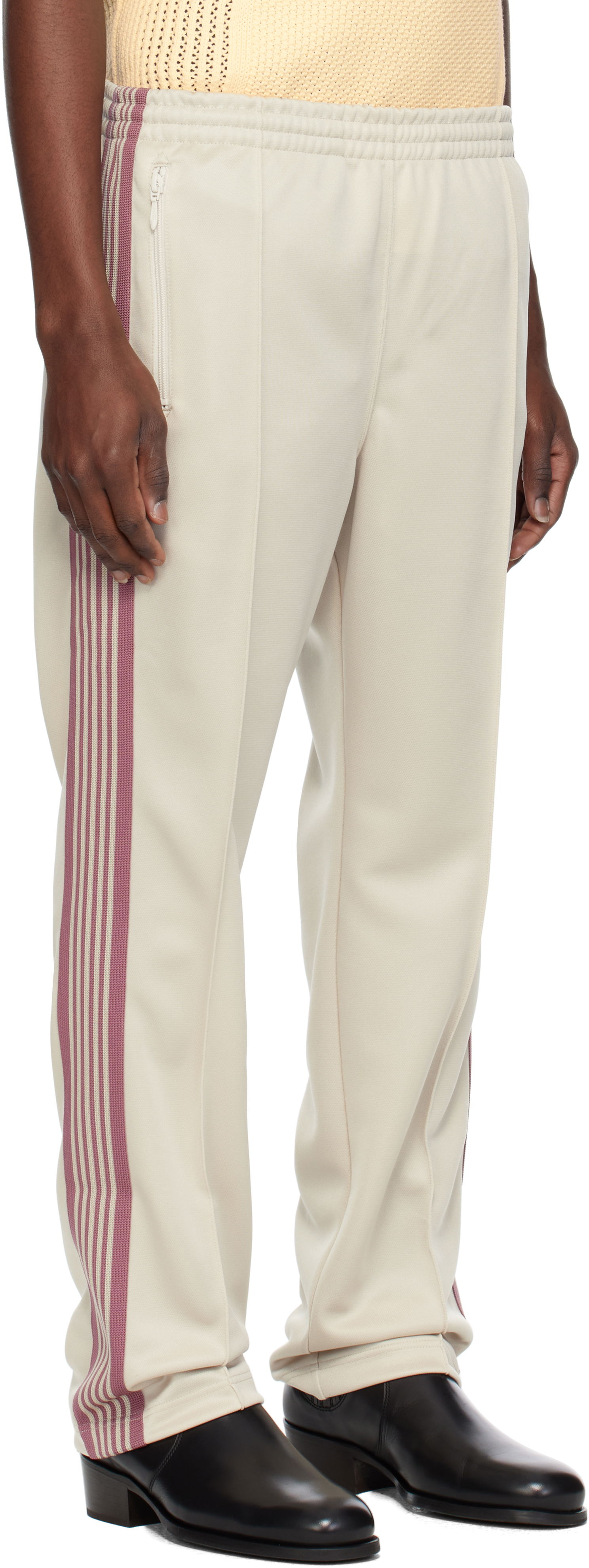 Tepláky Needles Needles Narrow Track Pants Béžová | QV308, 1