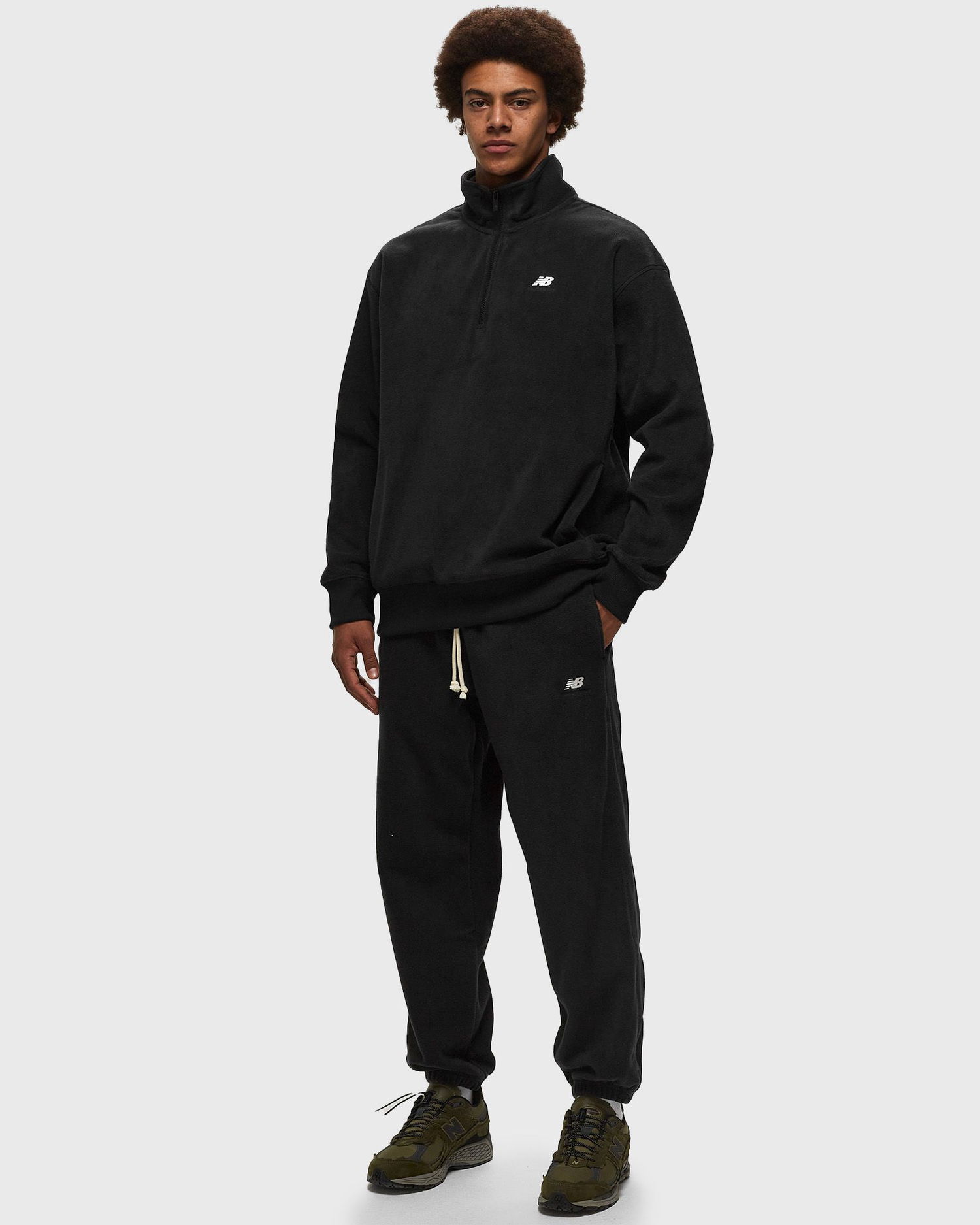 Tepláky New Balance Athletics Polar Fleece Pant Čierna | MP33543-BK, 1