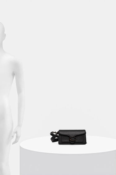 Taška cez rameno Coach Tabby Leather Shoulder Bag Čierna | CY201, 5