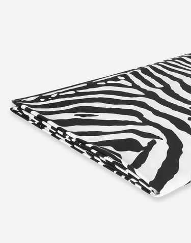 Home decor Dolce & Gabbana Dolce & Gabbana Cotton Sateen Zebra Print Fitted Sheet Bedding Rôznofarebný | TCE048TCAKFUZ003, 3