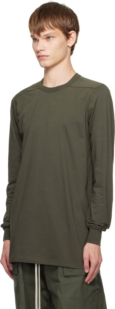 Tričko Rick Owens Rick Owens Concordians Level Long Sleeve T-Shirt Zelené | RU02E1266 JA, 3