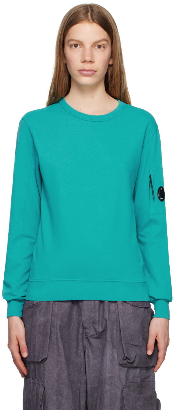 Mikina C.P. Company Lens Sweatshirt Modrá | 14CMSS032A-002246G, 0