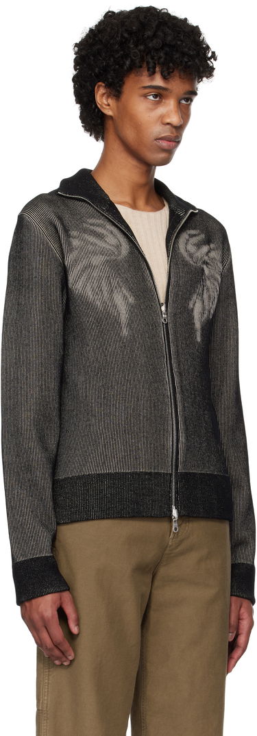Sveter Dries Van Noten Dries Van Noten Zip-Up Knit Sweater Čierna | 251-021223-1711, 1