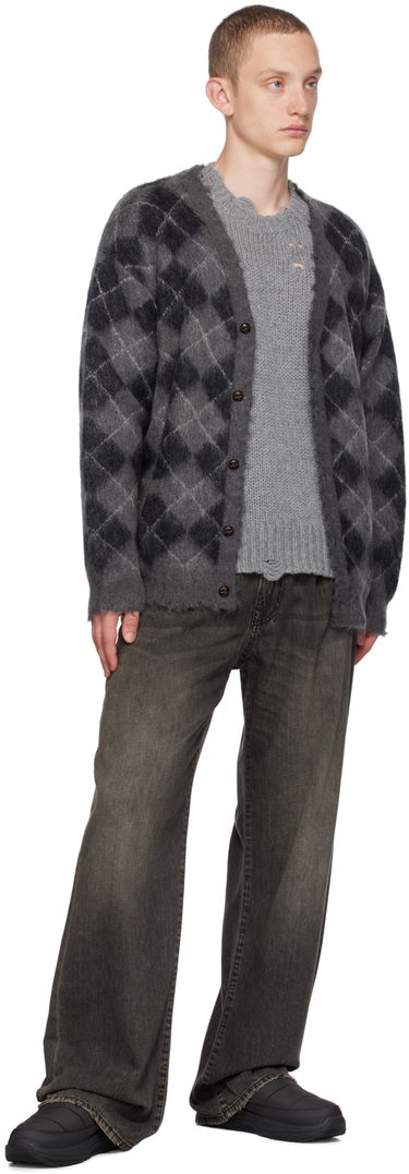 Sveter R13 R13 Distressed Knit Sweater Šedá | R13WY089-Y003B, 3