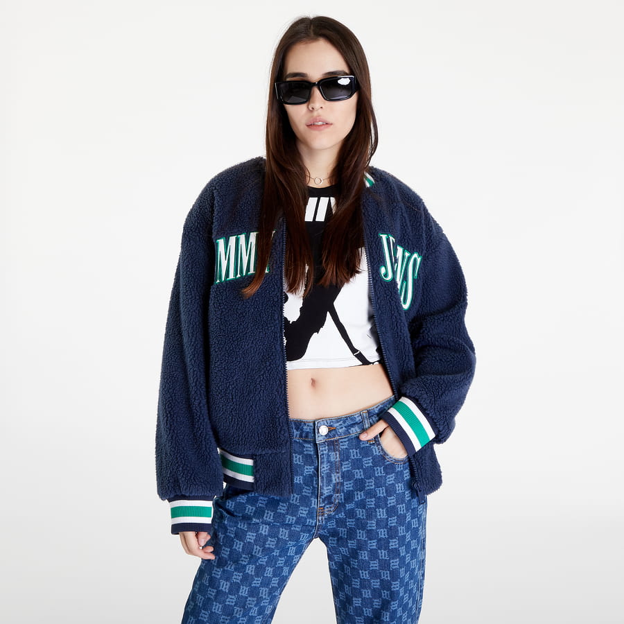 Bomber bunda Tommy Hilfiger Sherpa Letterman Jacket Navy | DW0DW14309 C87, 0