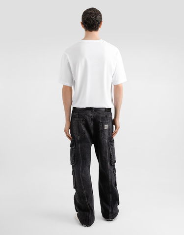 Tričko Dolce & Gabbana Cotton T-Shirt With Hand And Coffee Print Biela | G8PN9TG7O4ZW0800, 2