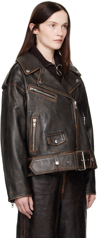 Bunda STAND STUDIO Leather Biker Jacket Čierna | 66388-7030, 1