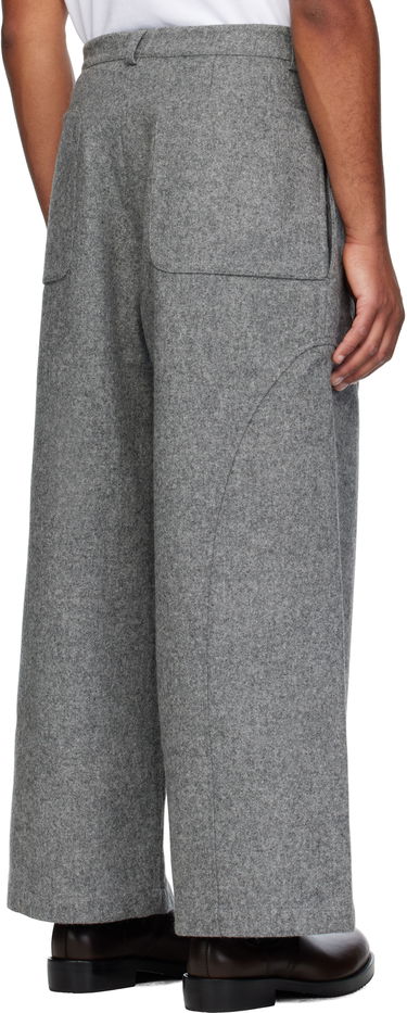 Nohavice sage NATION SAGE NATION Wool Carpenter Trousers Šedá | S039 CARPENTER TROUSER WOOL MA, 2