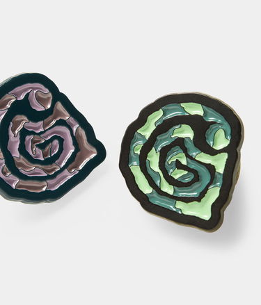 Spona Carhartt WIP Carhartt WIP Helix Enamel Pins Zelené | I035446_1, 1