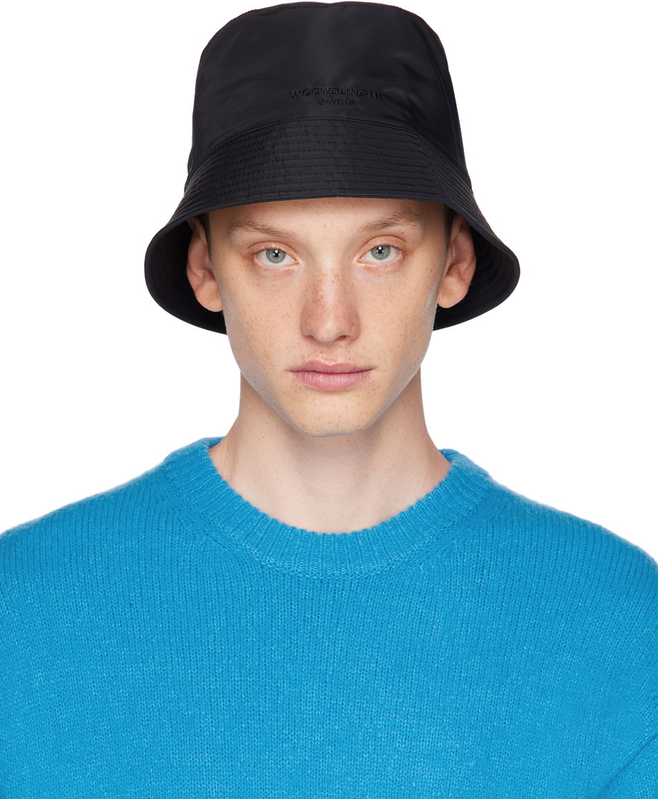 Klobúk WOOYOUNGMI Nylon Bucket Hat Čierna | W233AC53, 0