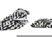 Zebra Printed Extra Padded Slide Black White W