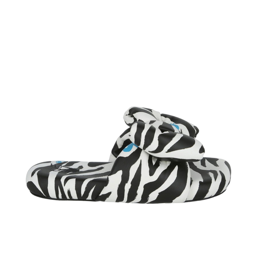Tenisky a topánky Off-White Zebra Printed Extra Padded Slide Black White W Čierna | IC005S22 LEA00 21001