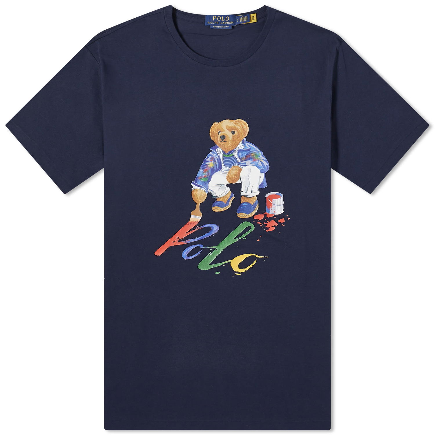 Tričko Polo by Ralph Lauren Painting Bear T-Shirt Navy | 710853310025, 0