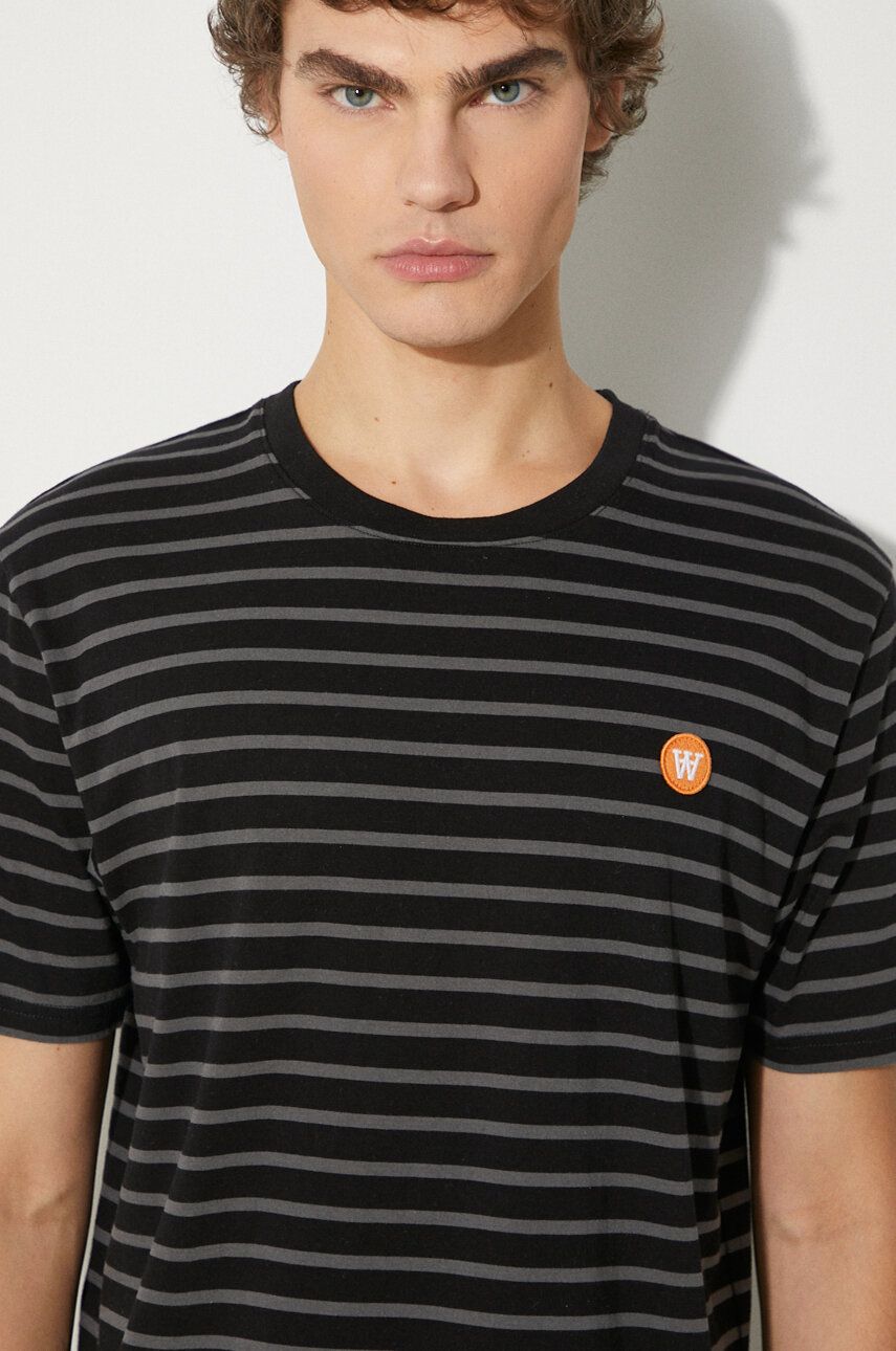 Tričko WOOD WOOD T-shirt Striped Čierna | 10135710.2222, 0