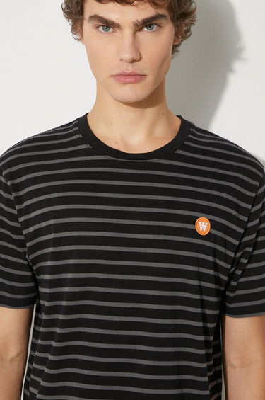 Tričko WOOD WOOD T-shirt Striped Čierna | 10135710.2222, 0