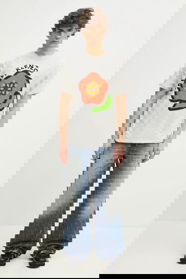 Tričko KENZO Graphic T-Shirt Šedá | FF55TS5304SG.93, 4